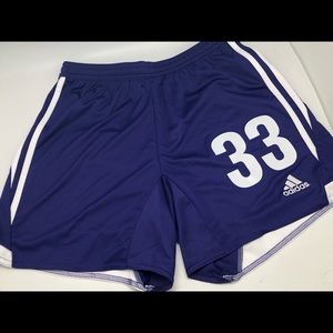 Adidas Athletic Purple Shorts.